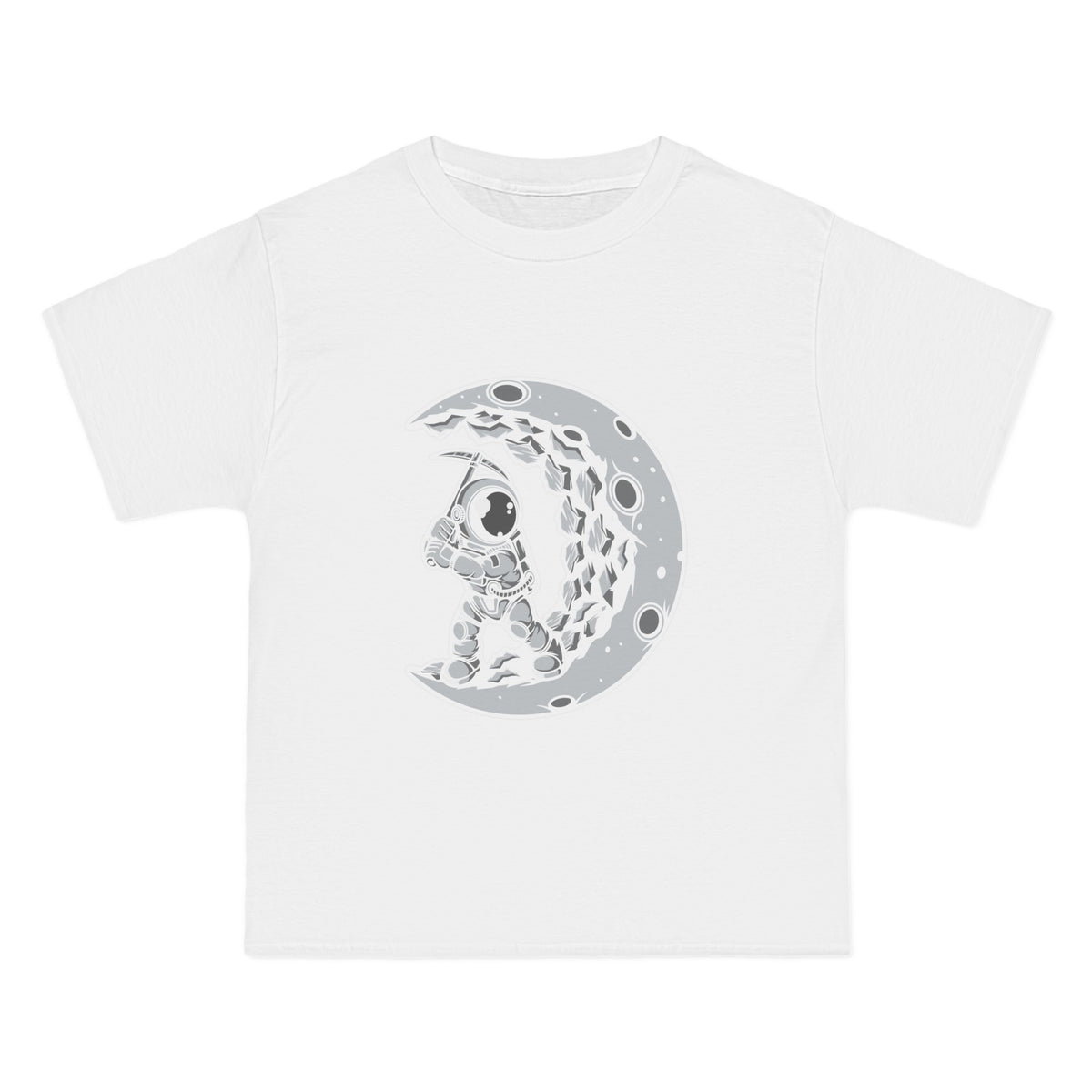 Astronaut Moon Digger Graphic Tee-INNBLAC Fashion Apparel