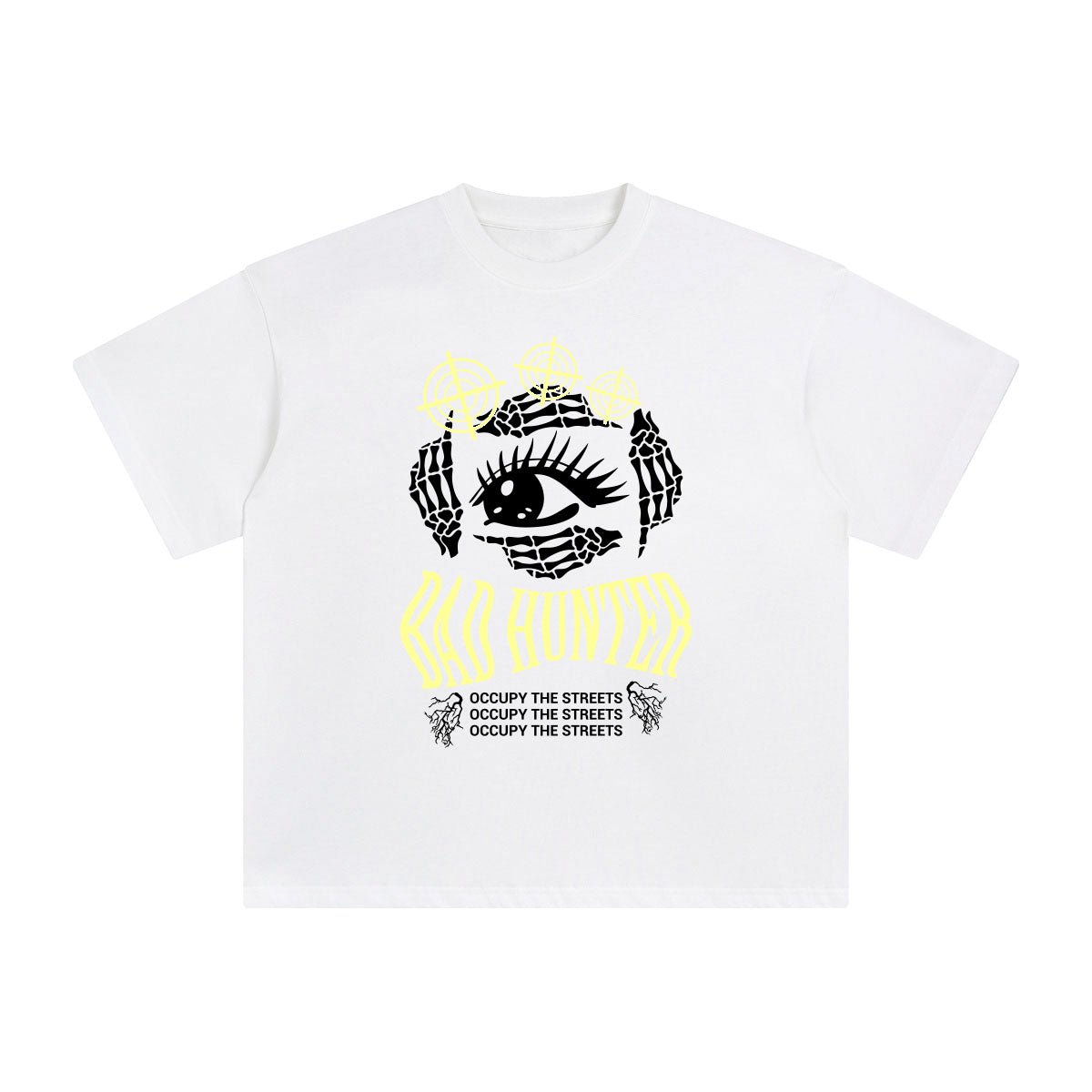 BAD HUNTER Demon Hand Graphic Tee-INNBLAC Fashion Apparel