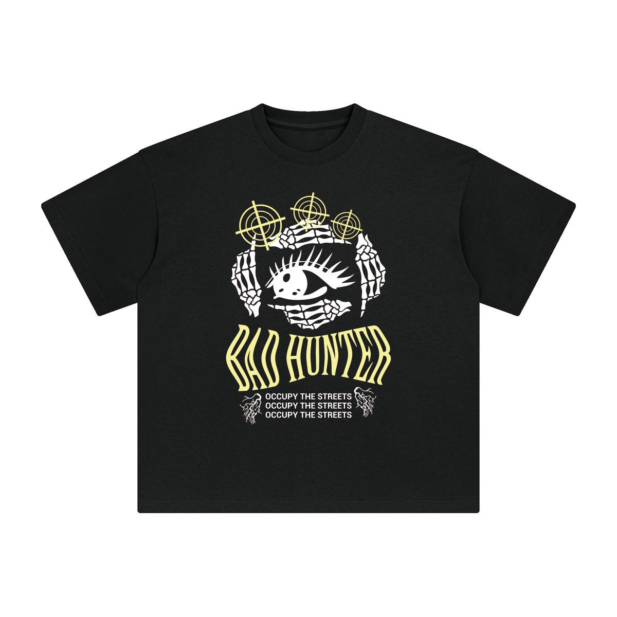 BAD HUNTER Demon Hand Graphic Tee-INNBLAC Fashion Apparel