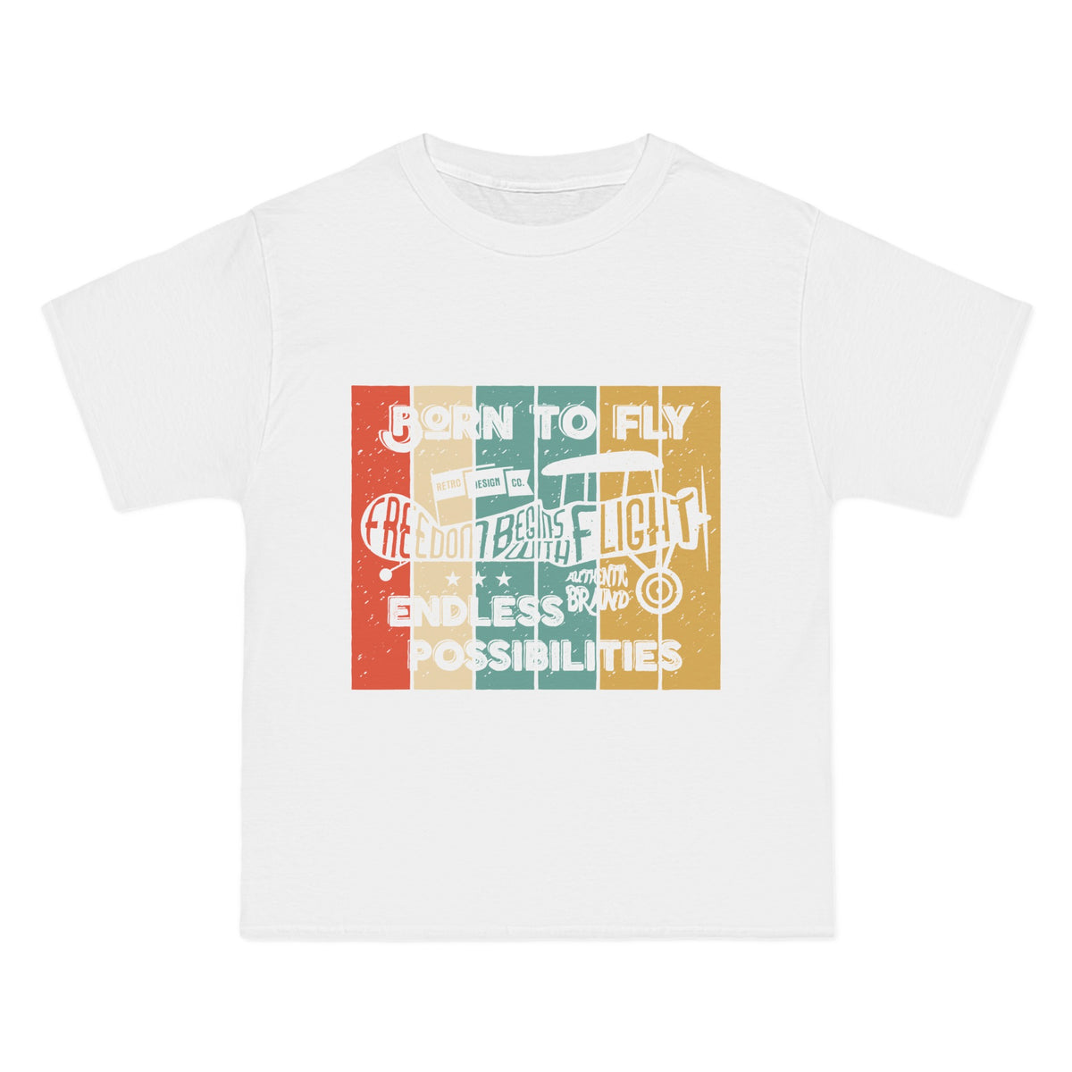 BORN TO FLY Funny Graphic Tee-INNBLAC Fashion Apparel