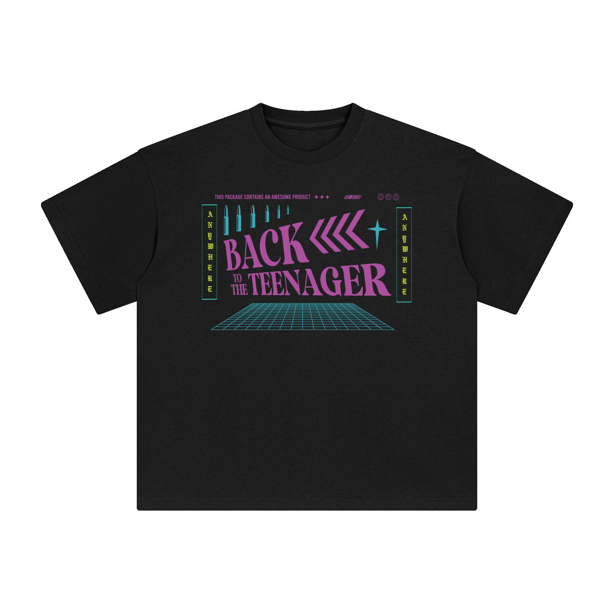 Back to the Teenager Abstract Graphic Tee-INNBLAC Fashion Apparel