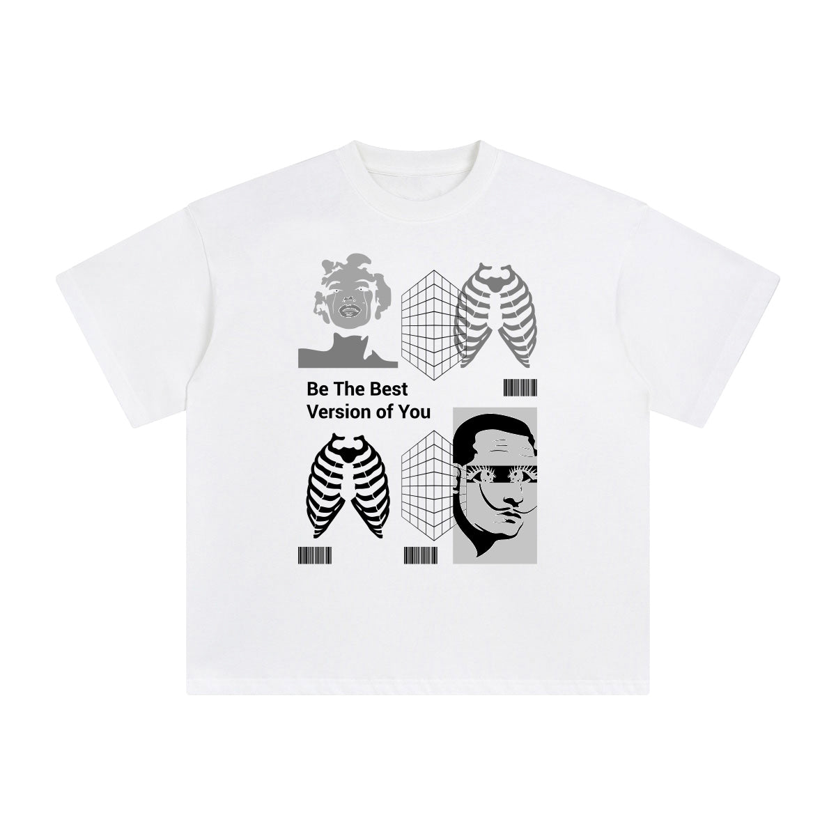 Be the Best Version of You Abstract Graphic Tee-INNBLAC Fashion Apparel