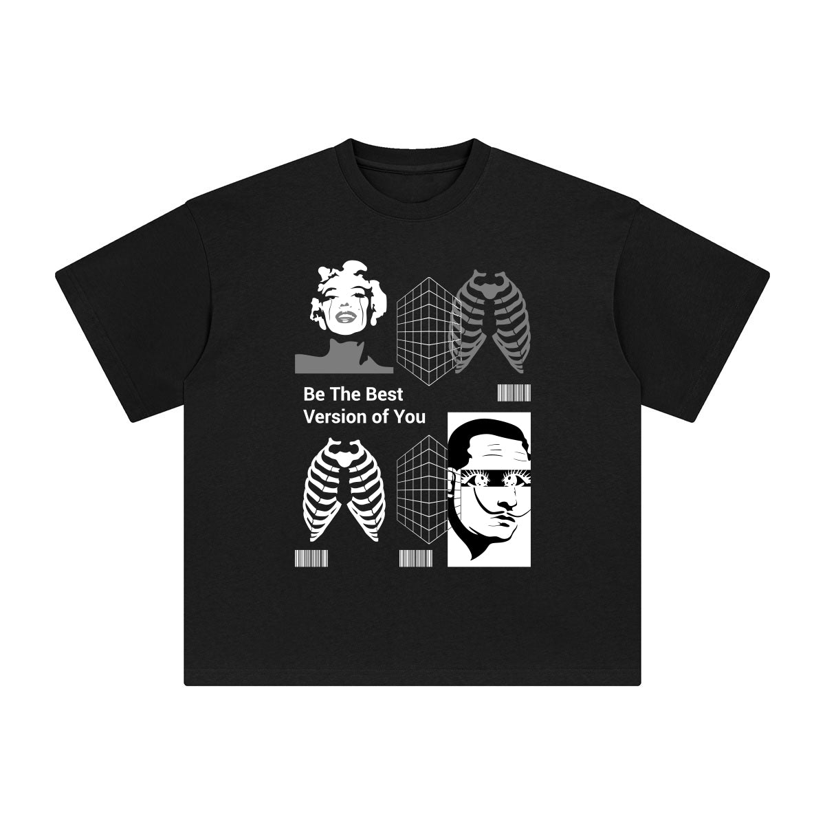 Be the Best Version of You Abstract Graphic Tee-INNBLAC Fashion Apparel