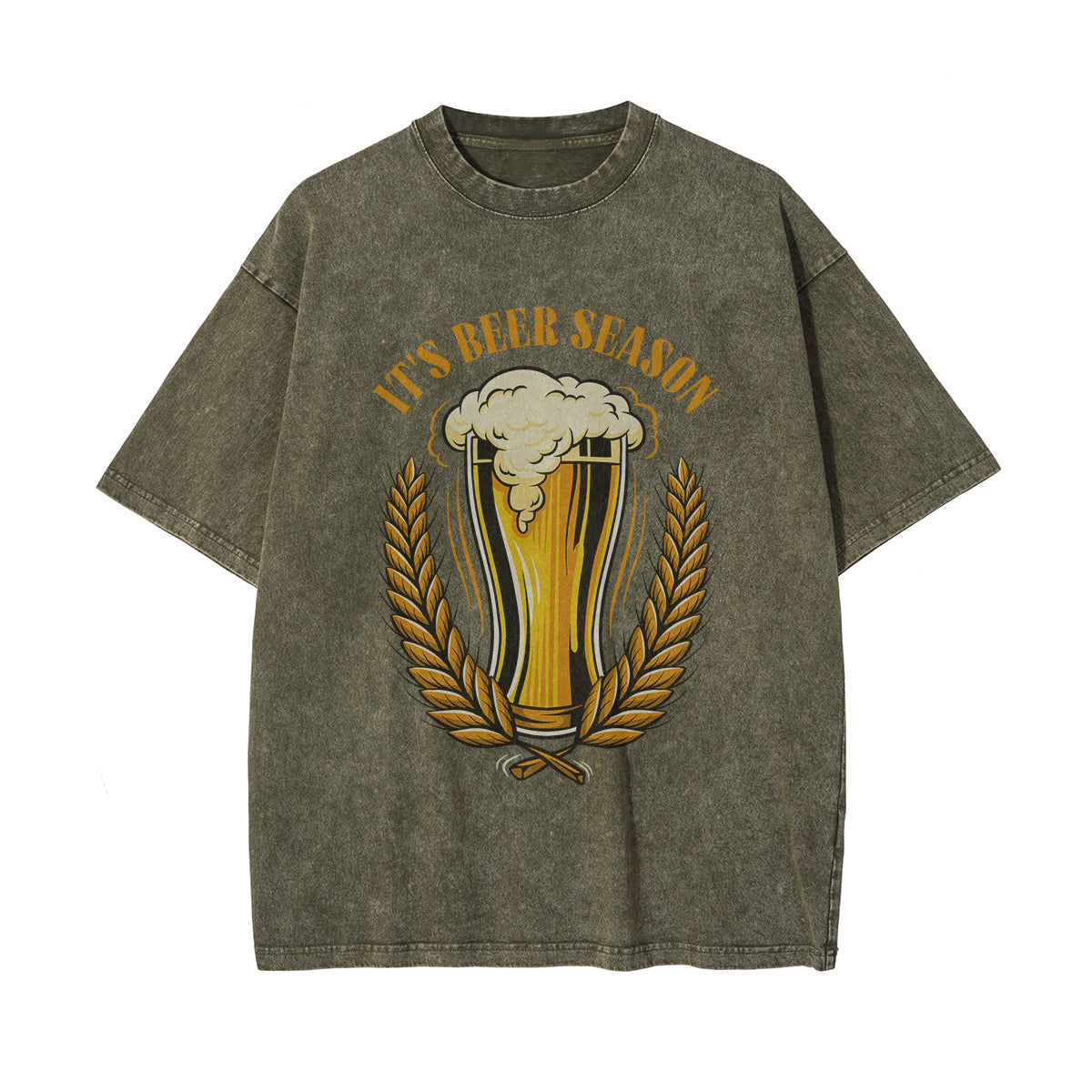 Beer Graphic Thick T Shirt-INNBLAC Fashion Apparel