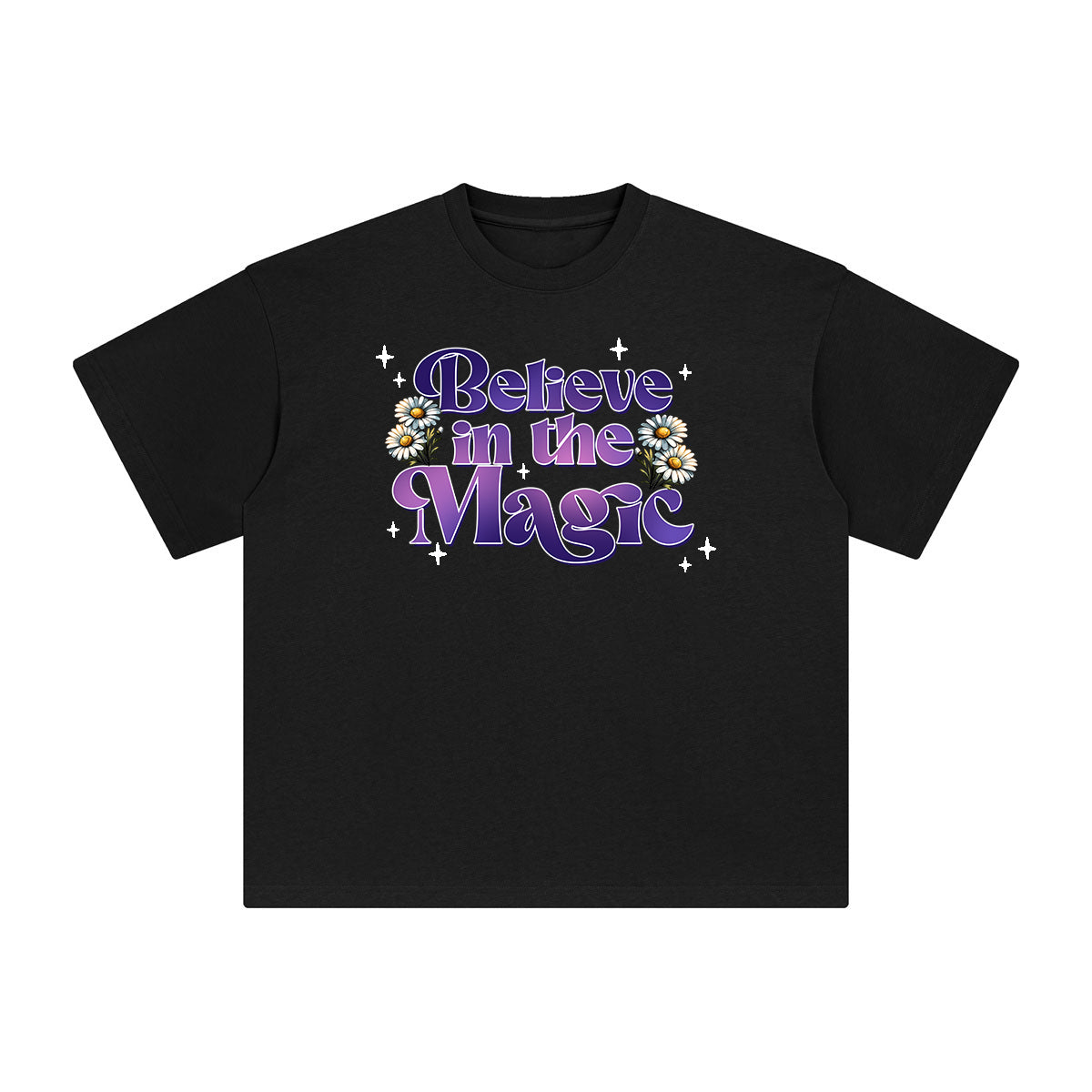 Believe in the Magie Daisy Graphic Tee-INNBLAC Fashion Apparel