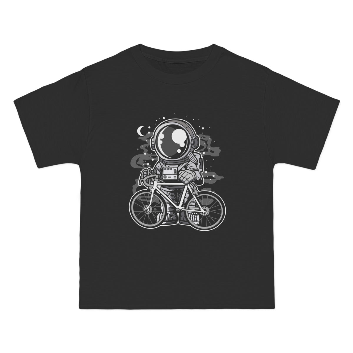 Bicycle Astronaut Graphic T Shirt-INNBLAC Fashion Apparel