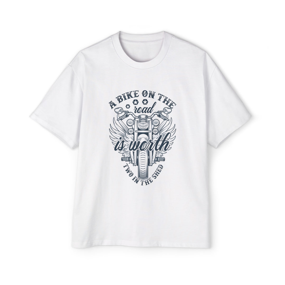 Bike Philosophical Slogan Graphic Tee-INNBLAC Fashion Apparel