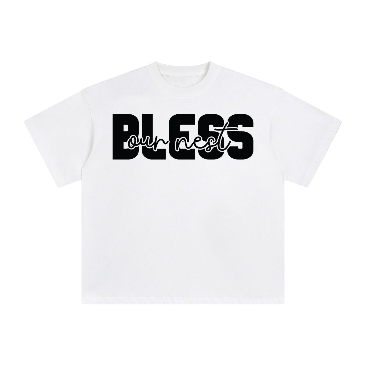 Bless Our Nest Graphic Tee-INNBLAC Fashion Apparel