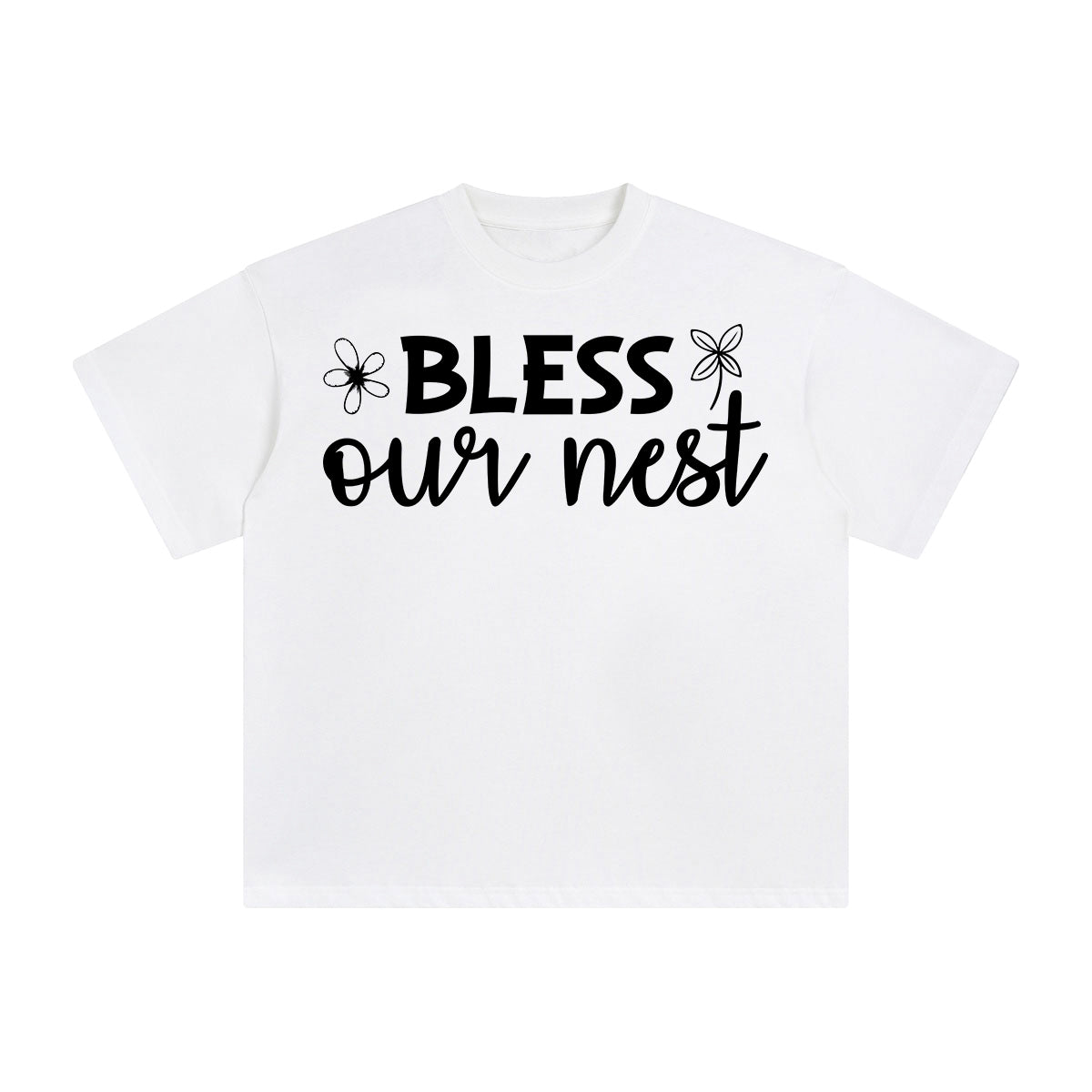 Bless Our Nest Graphic Tee-INNBLAC Fashion Apparel