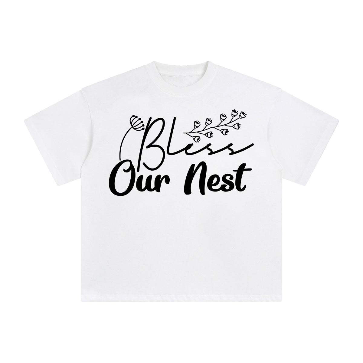 Bless Our Nest Graphic Tee-INNBLAC Fashion Apparel