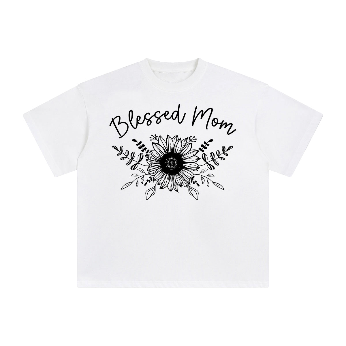 Blessed Mom Graphic Tee-INNBLAC Fashion Apparel
