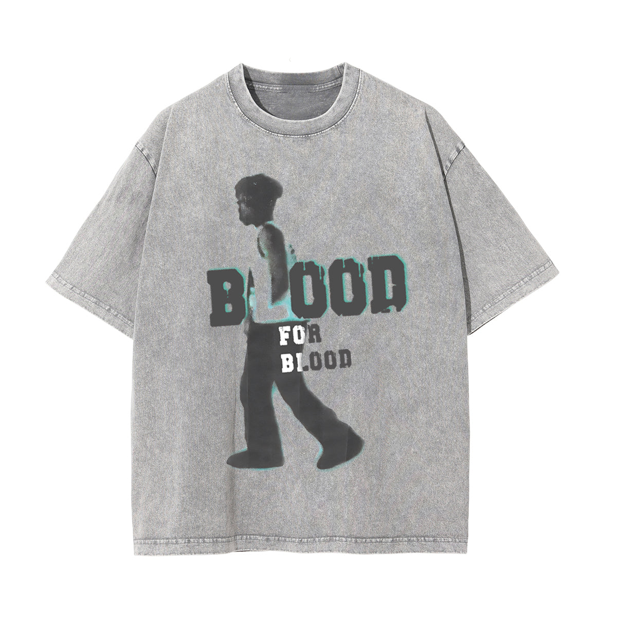 Blood For Blood Graphic Washed Tee-INNBLAC Fashion Apparel