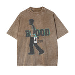Blood For Blood Graphic Washed Tee-INNBLAC Fashion Apparel