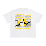 Born to Chase the Moonlight Abstract Graphic Tee-INNBLAC Fashion Apparel