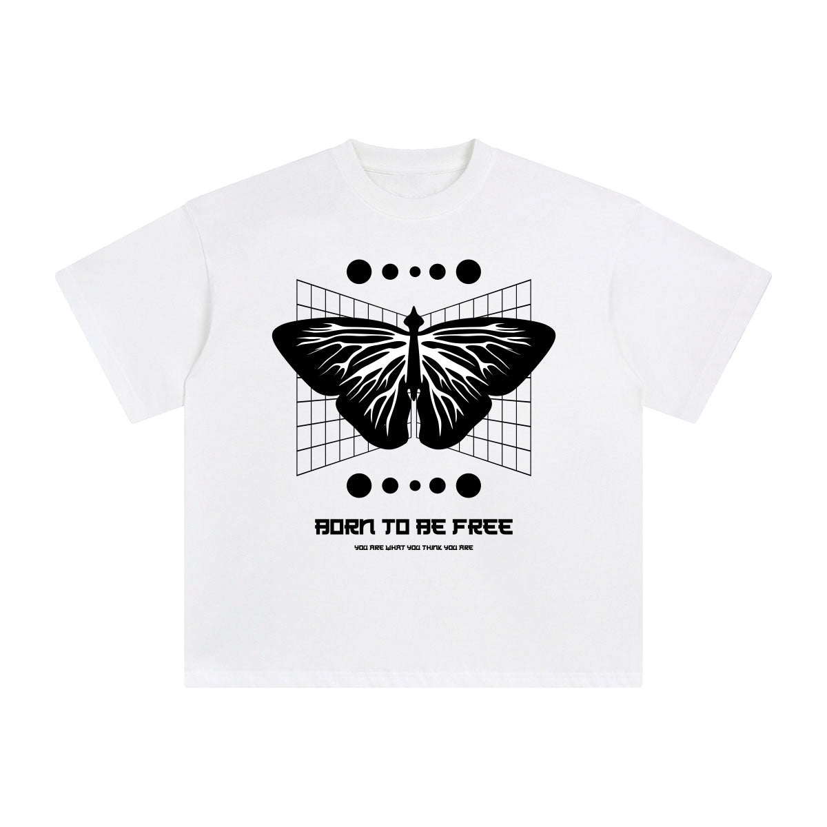 Born to be Free Butterfly Aesthetic Tee-INNBLAC Fashion Apparel