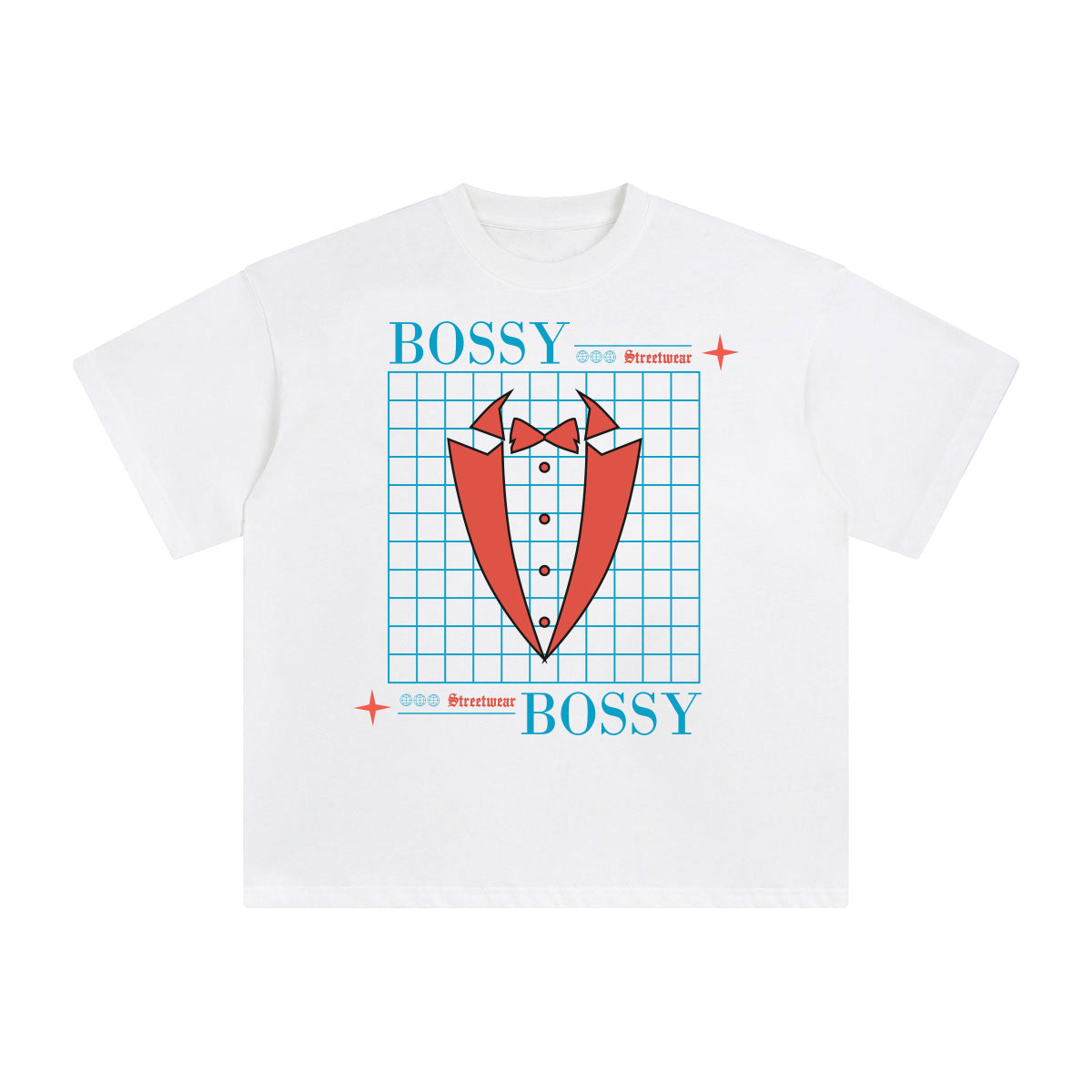 Bossy Abstract Graphic Tee-INNBLAC Fashion Apparel