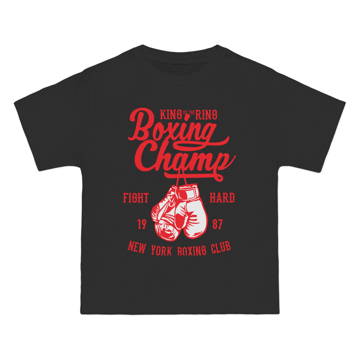 Boxing Champ Gloves Graphic Tee-INNBLAC Fashion Apparel