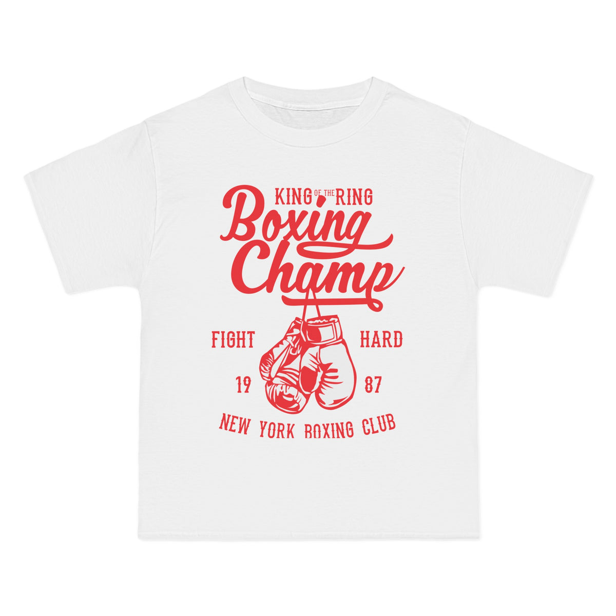 Boxing Champ Gloves Graphic Tee-INNBLAC Fashion Apparel