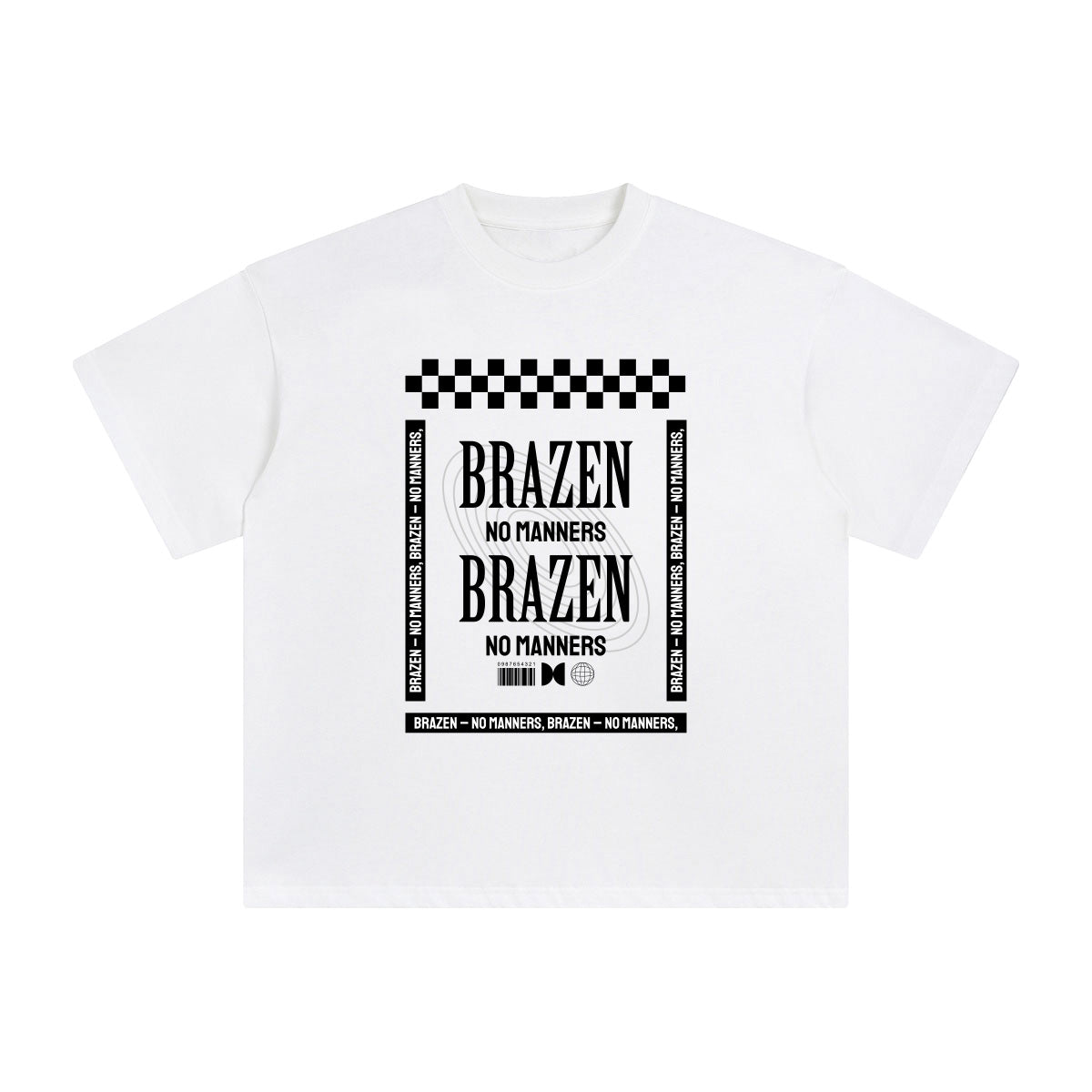 Brazen No Manners Abstract Graphic Tee-INNBLAC Fashion Apparel