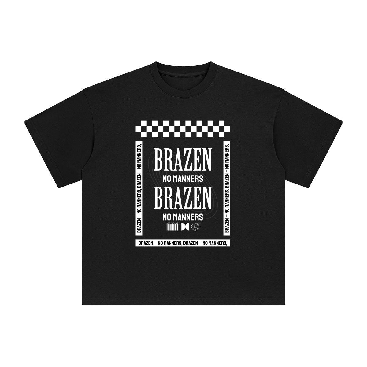 Brazen No Manners Abstract Graphic Tee-INNBLAC Fashion Apparel