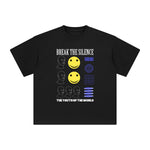 Break the Silence Abstract Graphic Tee-INNBLAC Fashion Apparel