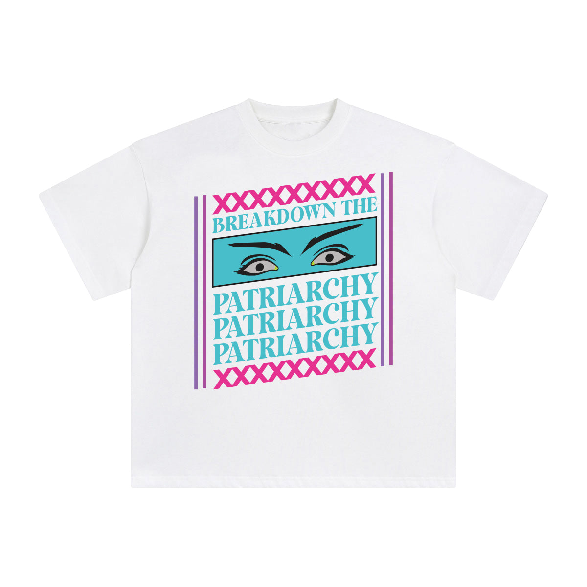 Breakdown the Patriarchy Abstract Graphic Tee-INNBLAC Fashion Apparel