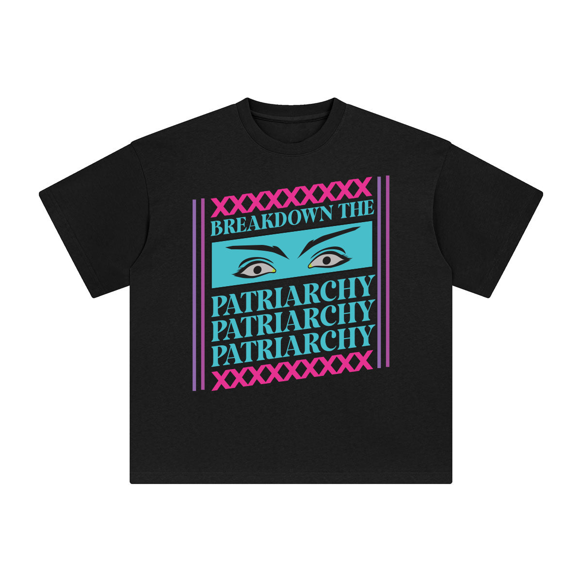 Breakdown the Patriarchy Abstract Graphic Tee-INNBLAC Fashion Apparel