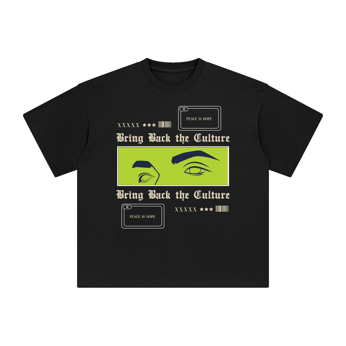 Bring Back the Culture Abstract Graphic Tee-INNBLAC Fashion Apparel