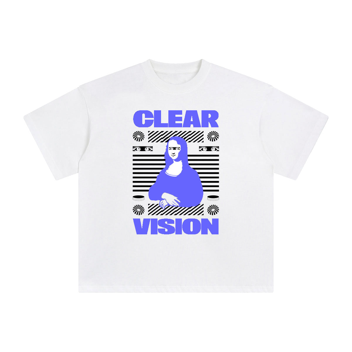 CLEAR VISION Mona Lisa Aesthetic Graphic Tee-INNBLAC Fashion Apparel