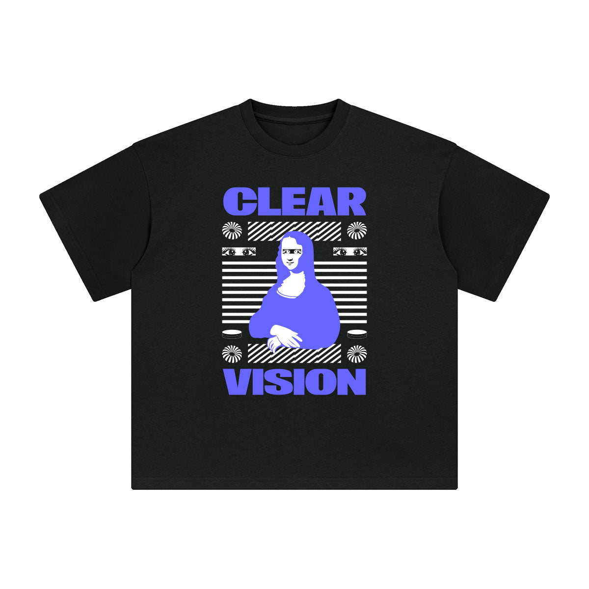 CLEAR VISION Mona Lisa Aesthetic Graphic Tee-INNBLAC Fashion Apparel