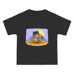 Cartoon Boy Anger Holding Hammer Graphic Tee-INNBLAC Fashion Apparel