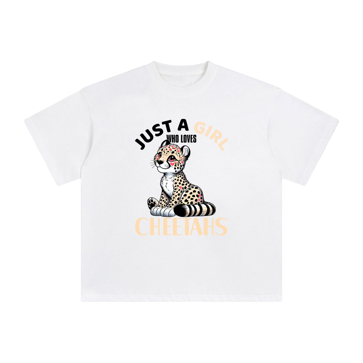 Cartoon Cheetahs Graphic Tee-INNBLAC Fashion Apparel