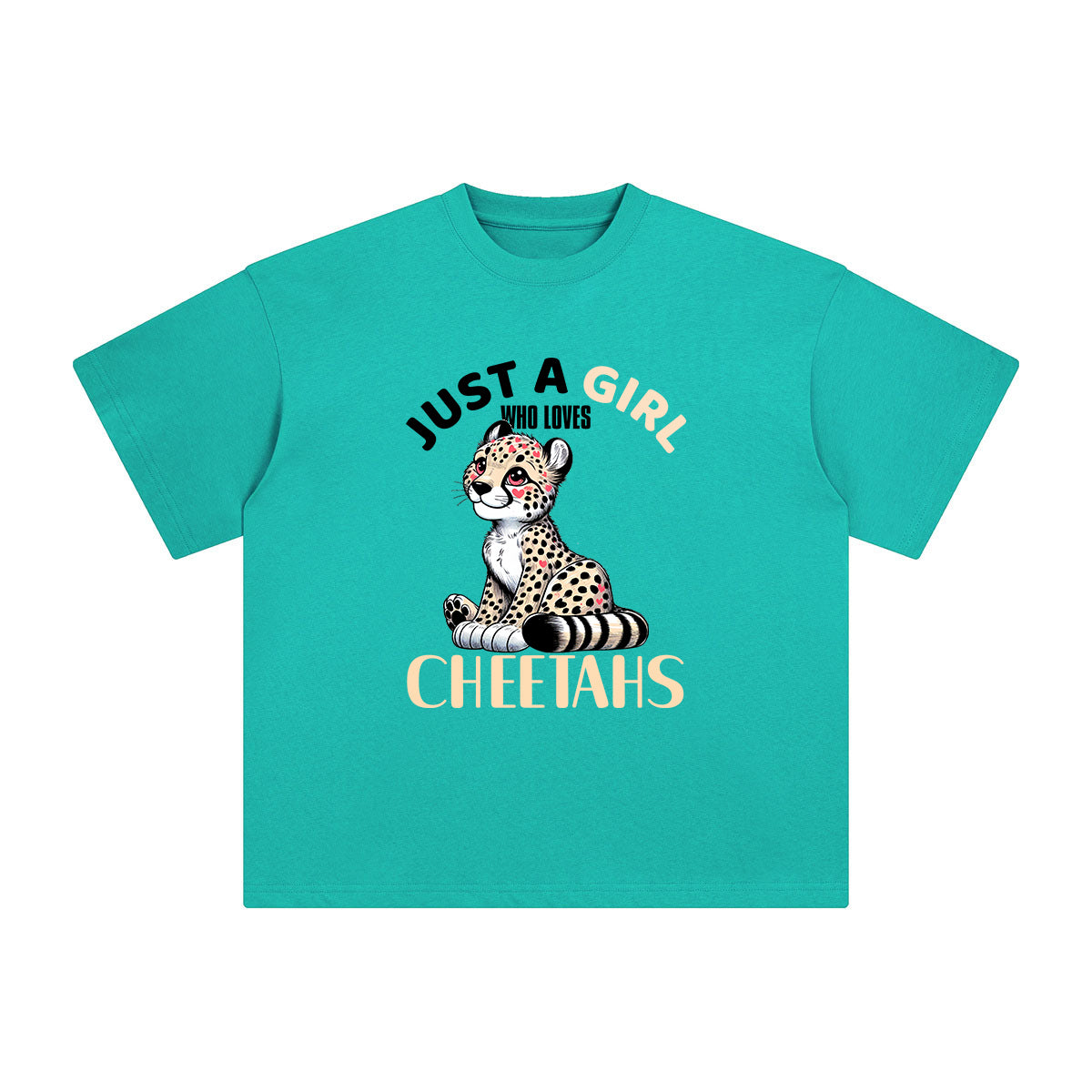 Cartoon Cheetahs Graphic Tee-INNBLAC Fashion Apparel