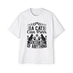 Cats & Slogan Graphic Tee-INNBLAC Fashion Apparel