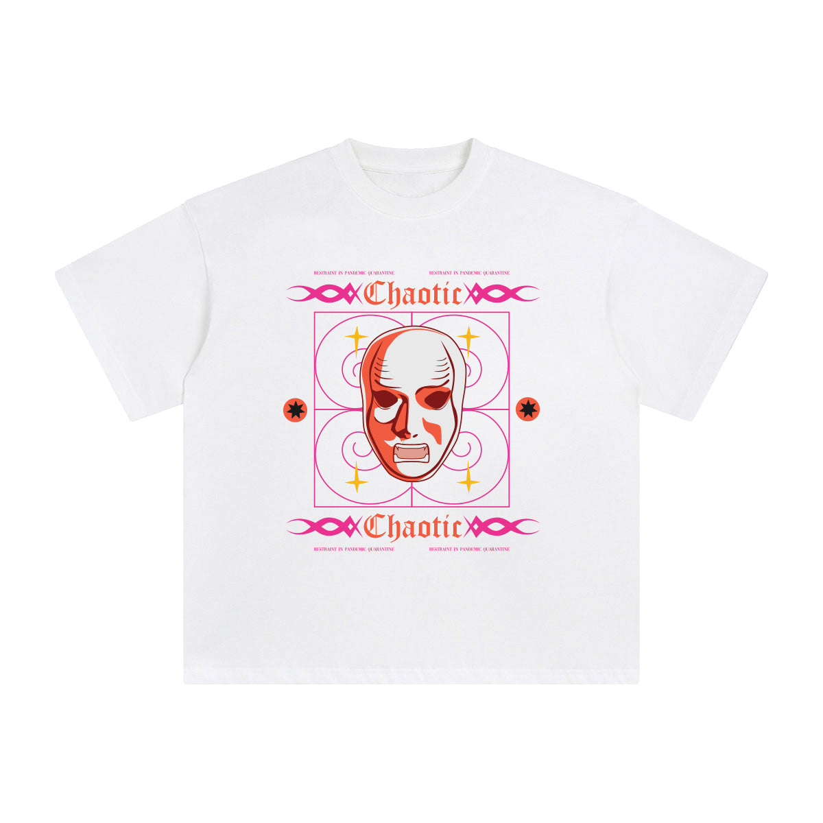 Chaotic Abstract Graphic Tee-INNBLAC Fashion Apparel
