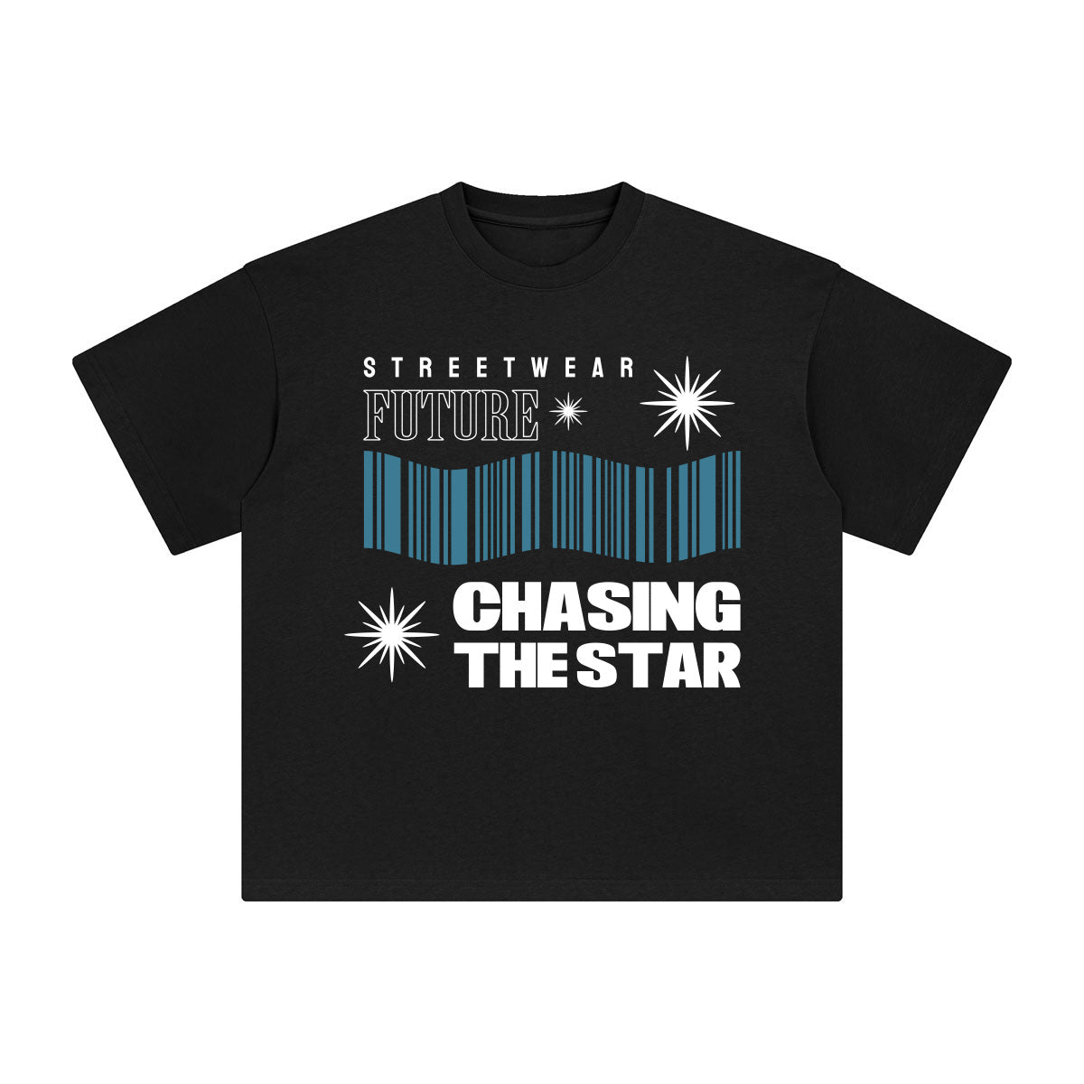 Chasing the Star Abstract Graphic Tee-INNBLAC Fashion Apparel