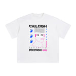 Childish Abstract Art Graphic Tee-INNBLAC Fashion Apparel