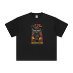 Chill Everytime Cartoon Wolf Graphic Tee-INNBLAC Fashion Apparel