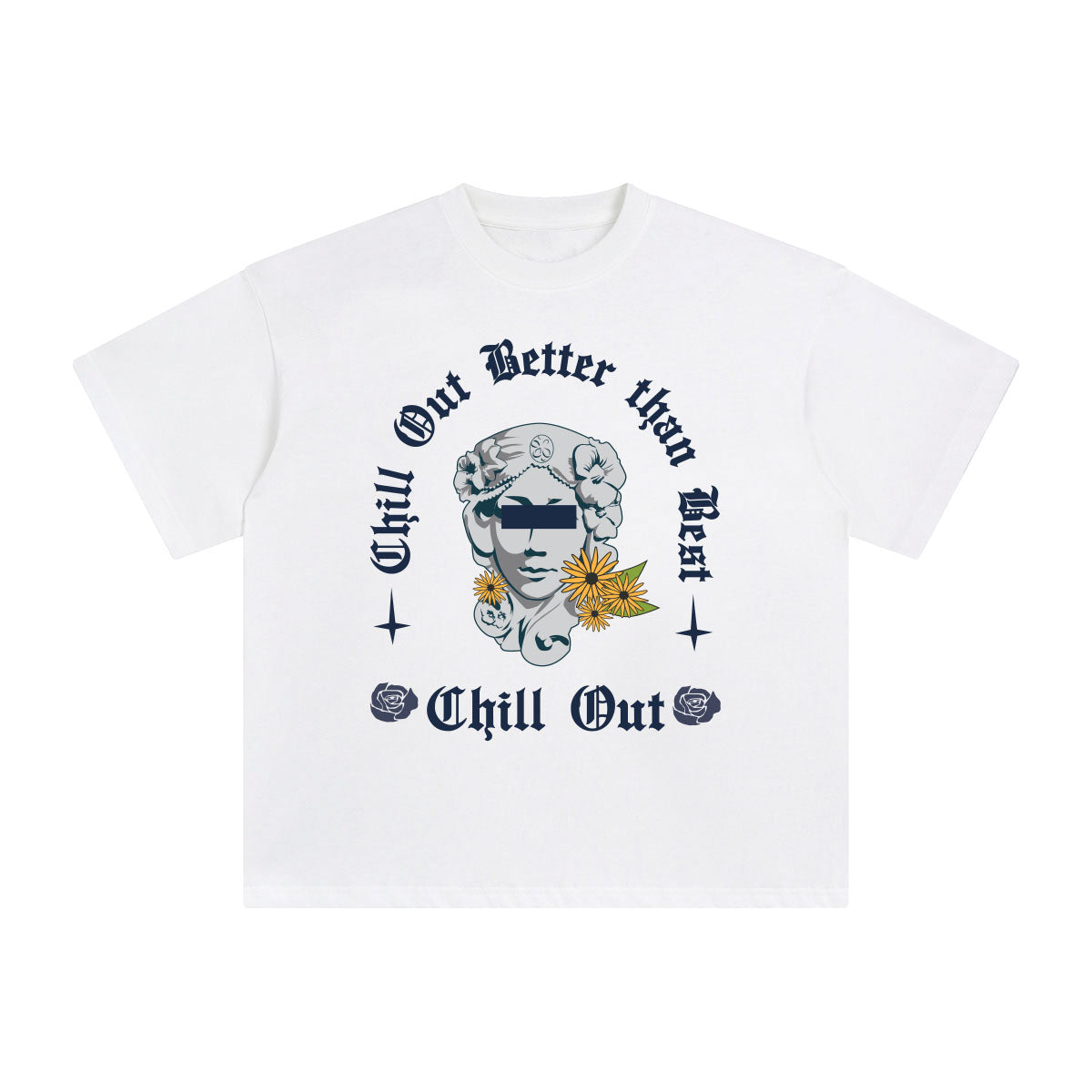 Chill Out Aesthetic Graphic T Shirt-INNBLAC Fashion Apparel