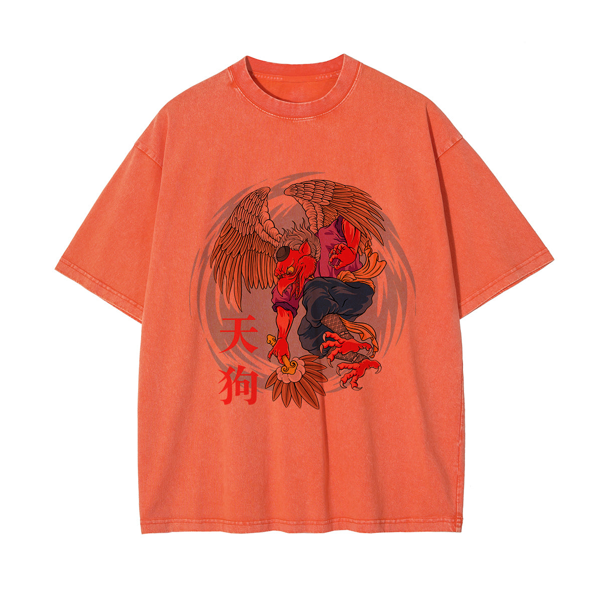 Chinese Characters Japanese Creature Graphic Tee-INNBLAC Fashion Apparel