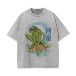Chinese Characters Water Monster Graphic Tee-INNBLAC Fashion Apparel