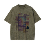 City Vibe Graphic Washed Tee-INNBLAC Fashion Apparel