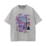 City Vibe Graphic Washed Tee-INNBLAC Fashion Apparel