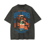 Classic Beijing Style Graphic Washed Tee-INNBLAC Fashion Apparel