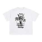 Coconut Tree Angel Aesthetic Graphic Tee-INNBLAC Fashion Apparel