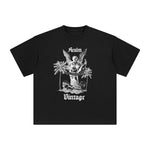 Coconut Tree Angel Aesthetic Graphic Tee-INNBLAC Fashion Apparel