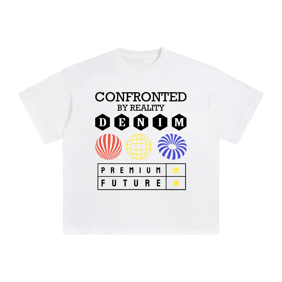Confronted by Reality Abstract Graphic Tee-INNBLAC Fashion Apparel