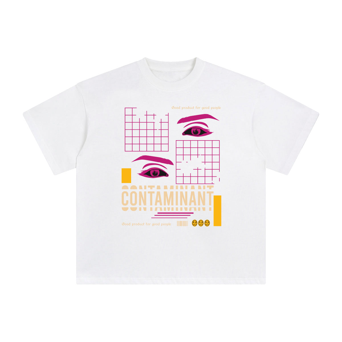 Contaminant Abstract Art Graphic Tee-INNBLAC Fashion Apparel