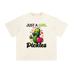 Cool Pickles Cartoon Graphic Tee-INNBLAC Fashion Apparel