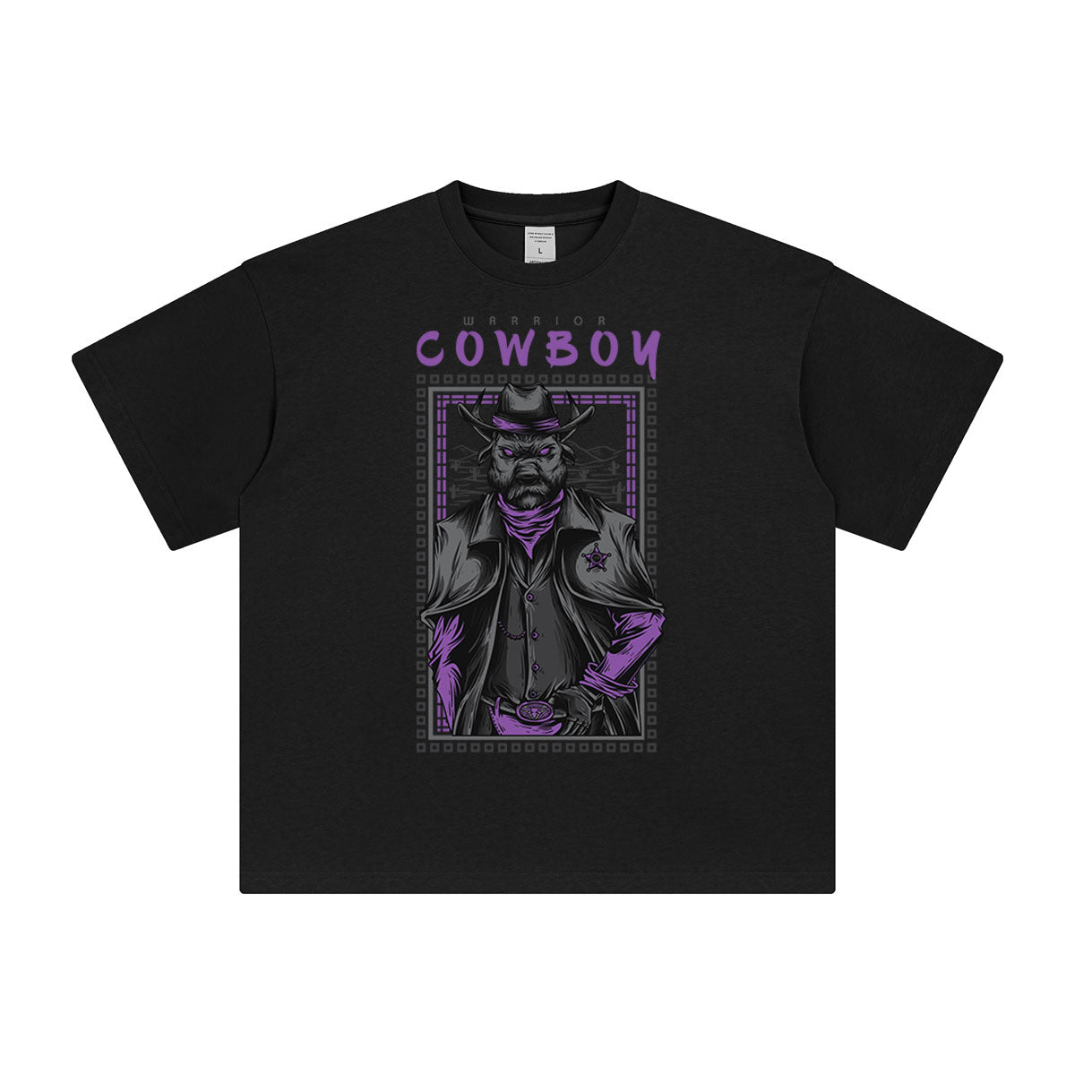 Cowboy Warrior Graphic T Shirt-INNBLAC Fashion Apparel